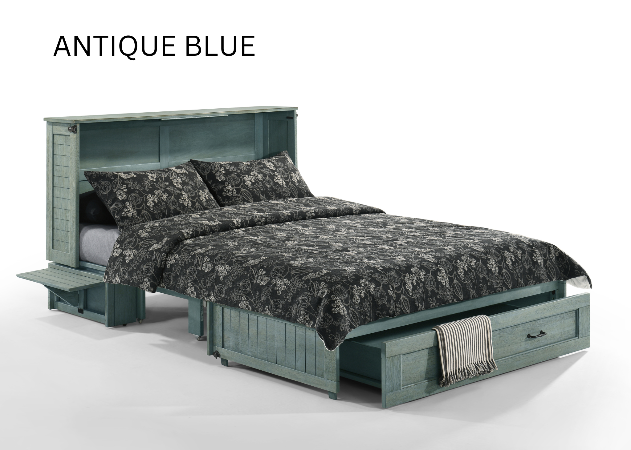 Poppy Murphy Bed Cabinet - Antique Blue