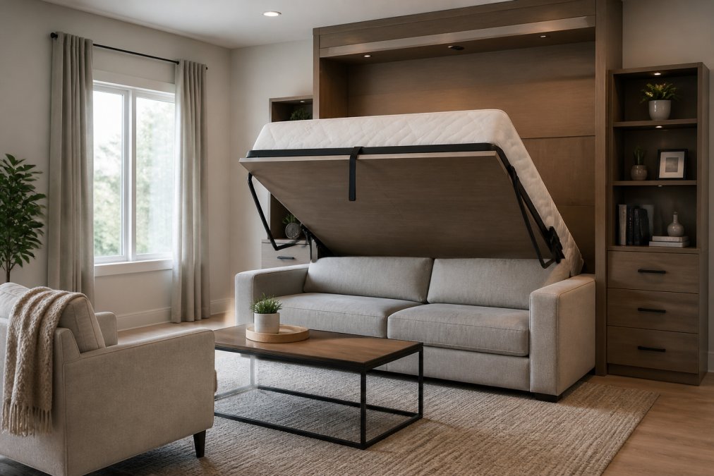 How to Hide a Bed in Your Living Room: 7 Ideas