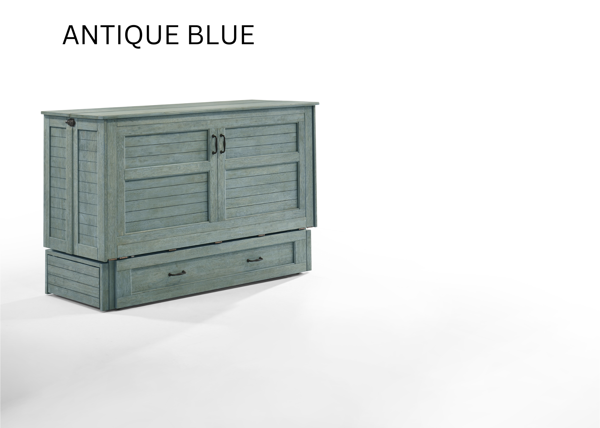 Poppy Murphy Bed Cabinet - Antique Blue