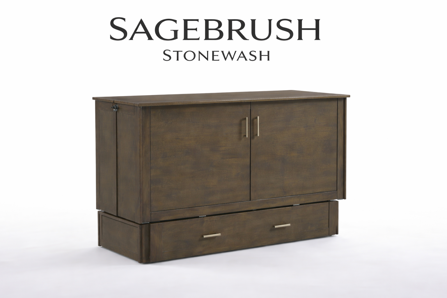 Sagebrush Murphy Bed Cabinet – A Custom-Built, Solid Wood Space-Saving Bed