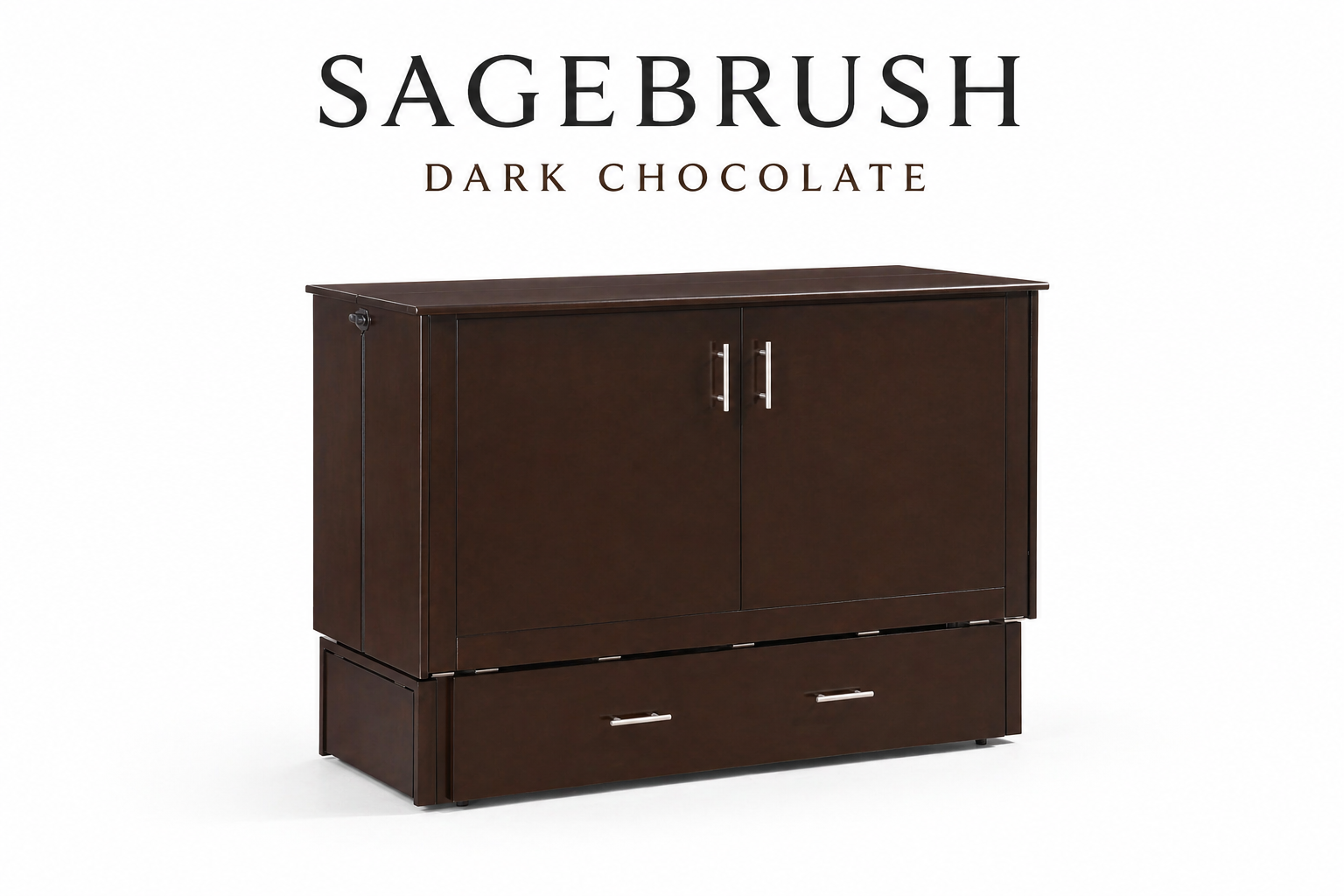 Sagebrush Murphy Bed Cabinet – A Custom-Built, Solid Wood Space-Saving Bed