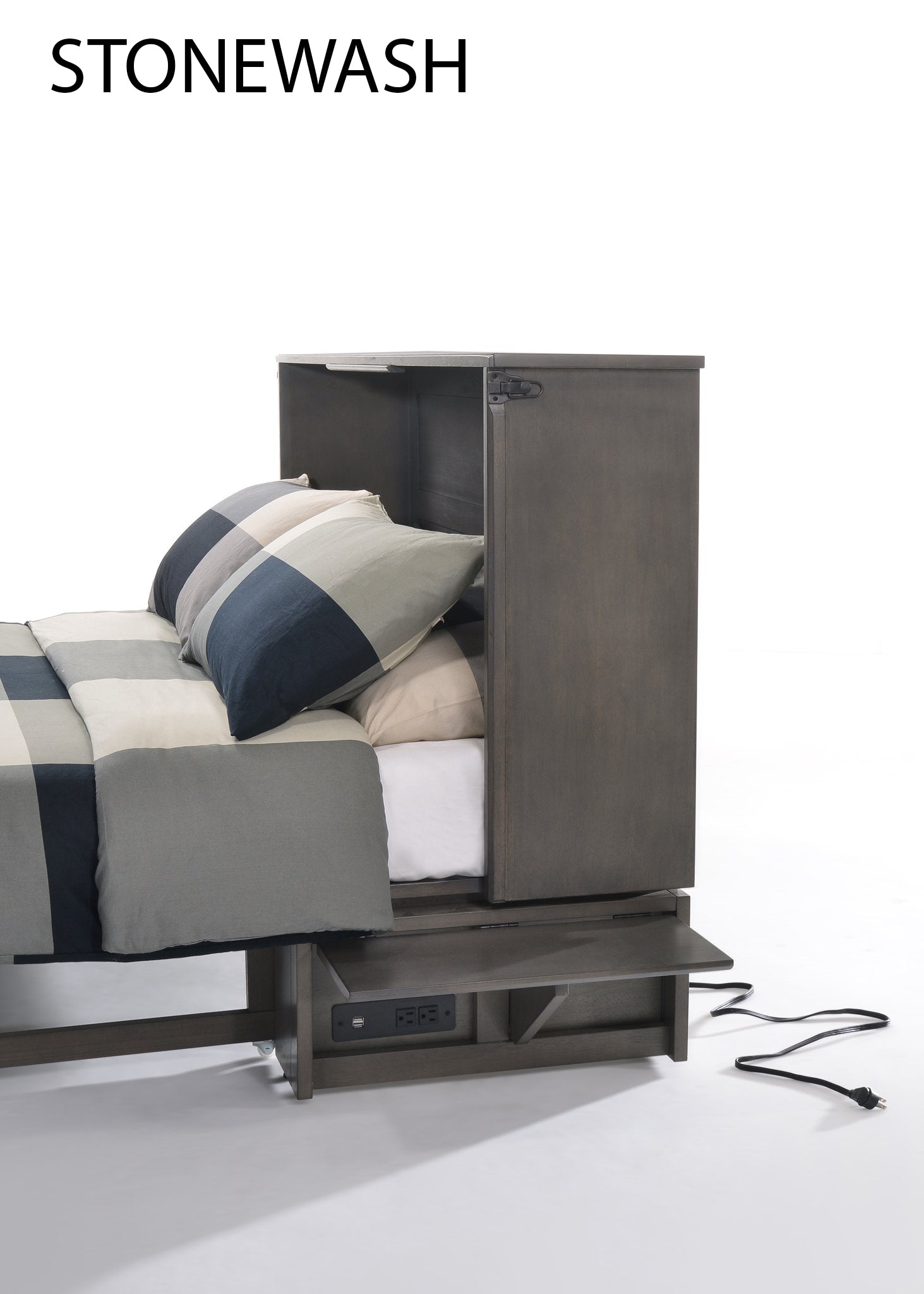 Sagebrush Murphy Bed Cabinet – A Custom-Built, Solid Wood Space-Saving Bed